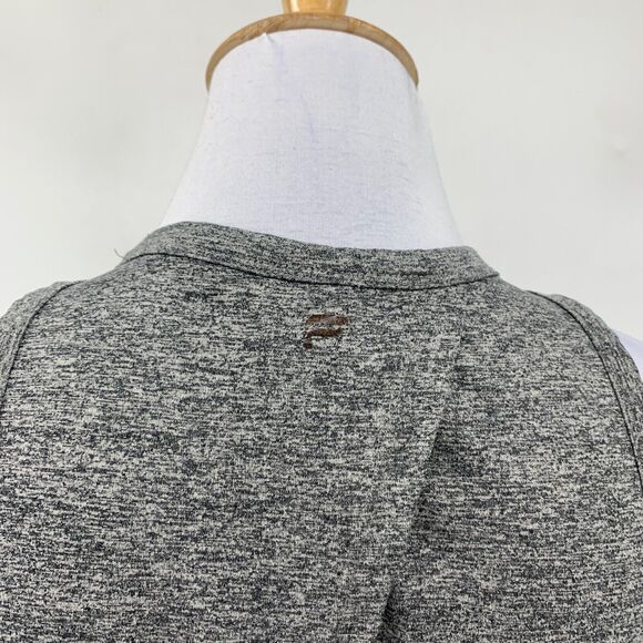 Fabletics Tank Top Women S Small Heather Grey Cutout Twist Back Sleeveless Shirt - Picture 6 of 12